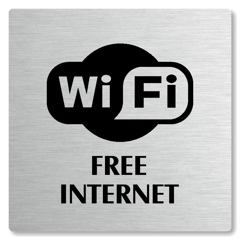 Free internet, 80x80mm, stříbrná, Nevada